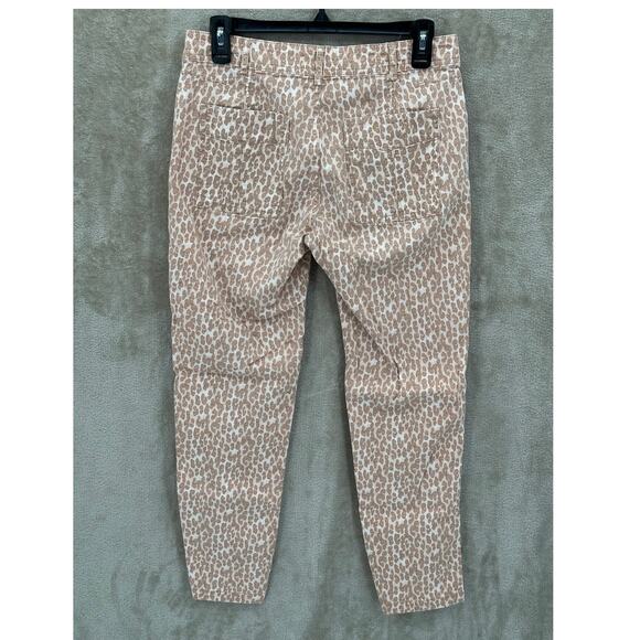 Anthropologie Pants Womens 28 The Wanderer Leopard Crop Mid Rise Skinny Boho - Picture 2 of 10